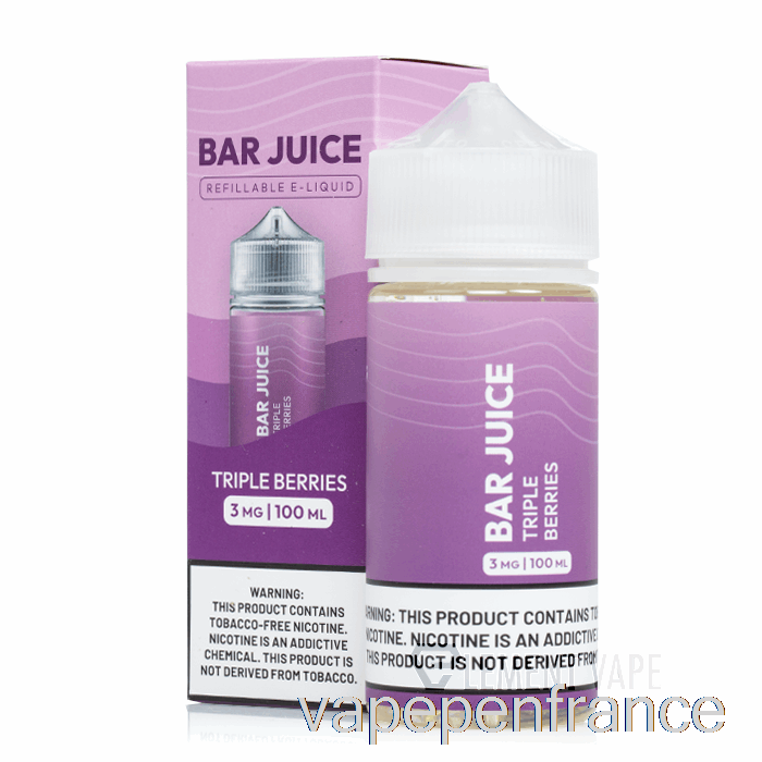 Triple Baies - Jus De Barre - Stylo Vape 100 Ml 6 Mg